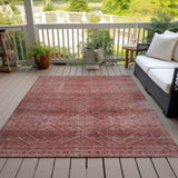 Addison Chantille ACN2060 Geometric Machine Made Transitional Pink Rug