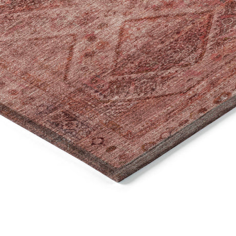 Addison Chantille ACN2060 Geometric Machine Made Transitional Pink Rug