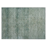 Addison Chantille ACN2060 Geometric Machine Made Transitional Teal Rug