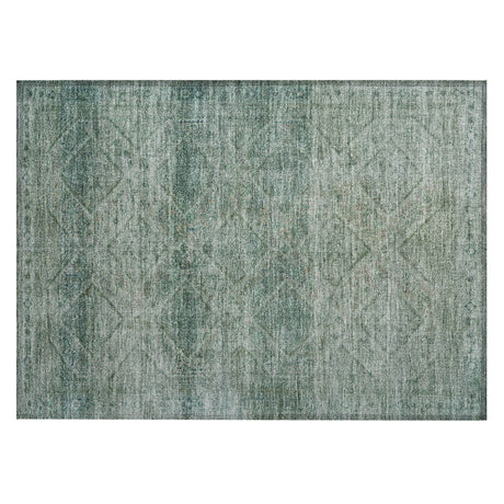 Addison Chantille ACN2060 Geometric Machine Made Transitional Teal Rug