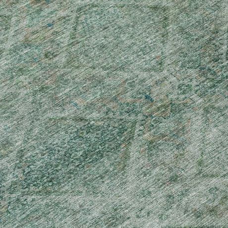 Addison Chantille ACN2060 Geometric Machine Made Transitional Teal Rug