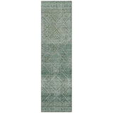Addison Chantille ACN2060 Geometric Machine Made Transitional Teal Rug