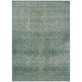 Addison Chantille ACN2060 Geometric Machine Made Transitional Teal Rug