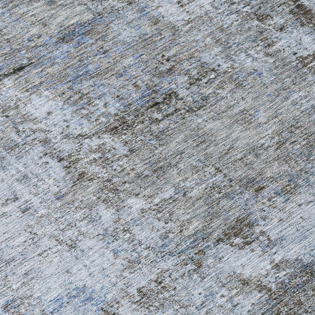 Addison Chantille ACN2061 Abstract Machine Made Transitional Blue Rug