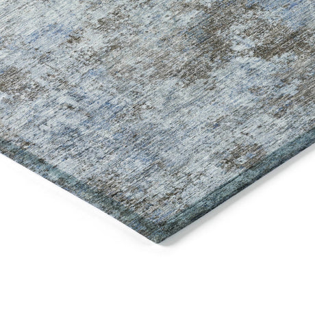 Addison Chantille ACN2061 Abstract Machine Made Transitional Blue Rug