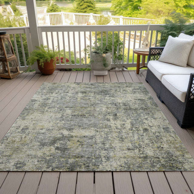 Addison Chantille ACN2061 Abstract Machine Made Transitional Pewter Rug
