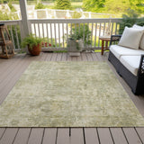 Addison Chantille ACN2061 Abstract Machine Made Transitional Sage Rug