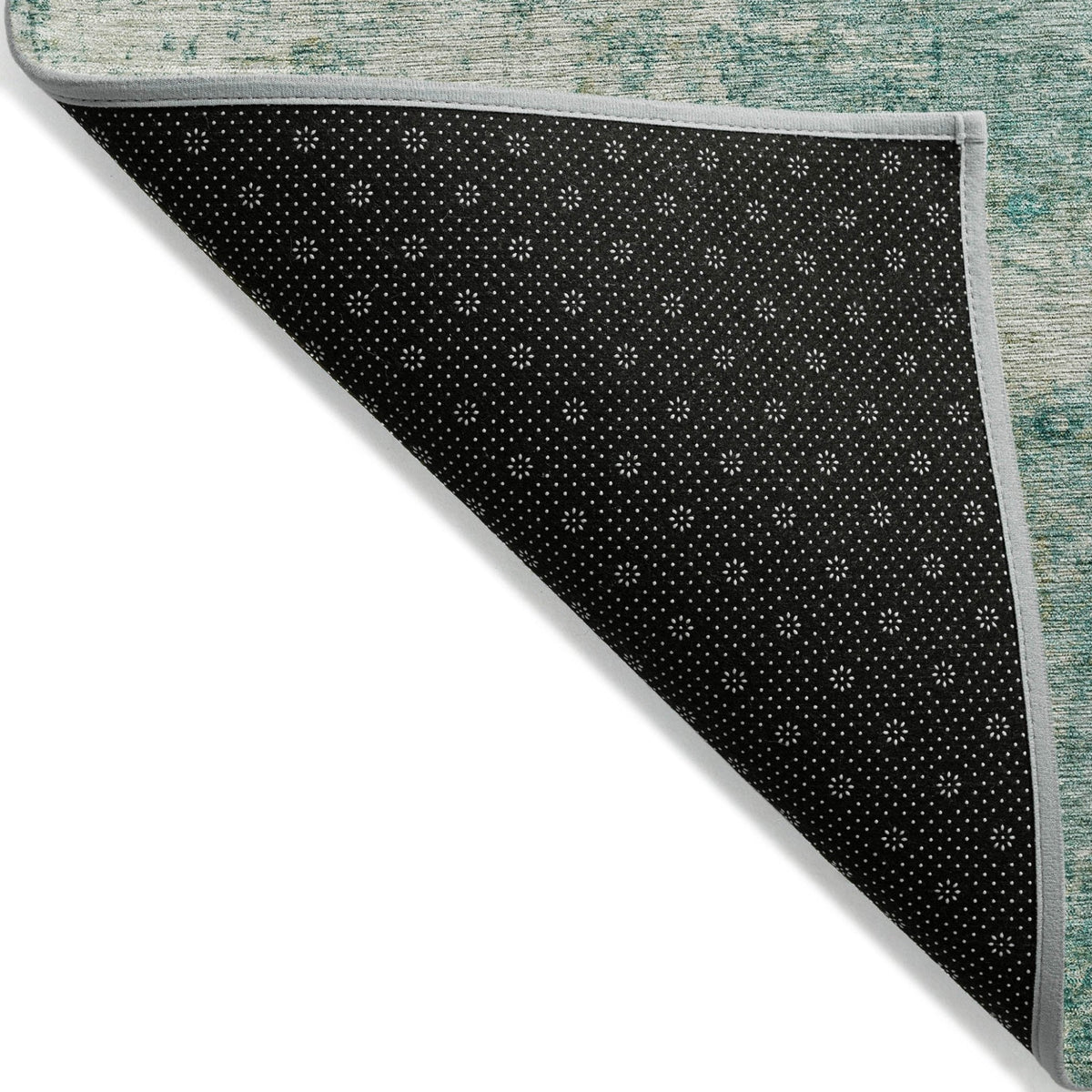 Addison Chantille ACN2061 Abstract Machine Made Transitional Teal Rug