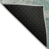 Addison Chantille ACN2061 Abstract Machine Made Transitional Teal Rug