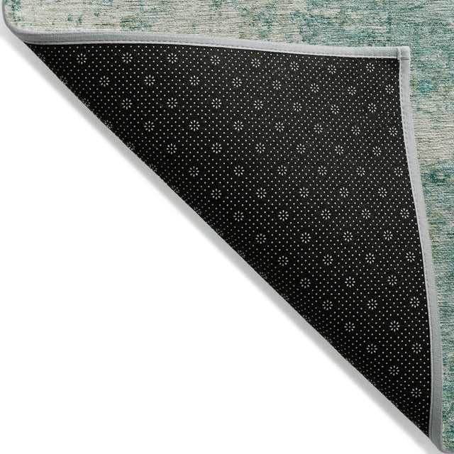 Addison Chantille ACN2061 Abstract Machine Made Transitional Teal Rug