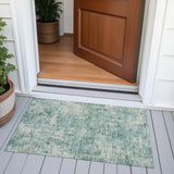 Addison Chantille ACN2061 Abstract Machine Made Transitional Teal Rug
