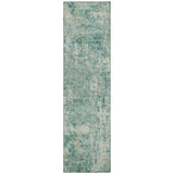 Addison Chantille ACN2061 Abstract Machine Made Transitional Teal Rug