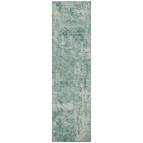 Addison Chantille ACN2061 Abstract Machine Made Transitional Teal Rug