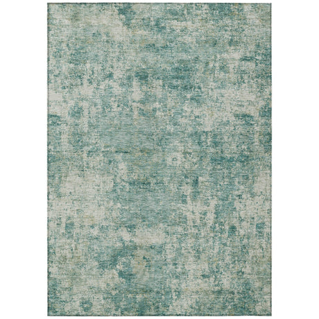 Addison Chantille ACN2061 Abstract Machine Made Transitional Teal Rug