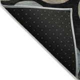 Addison Chantille ACN2062 Geometric Machine Made Transitional Black Rug