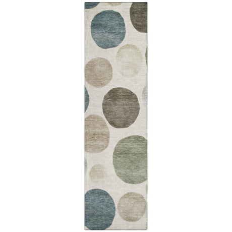 Addison Chantille ACN2062 Geometric Machine Made Transitional Ivory Rug