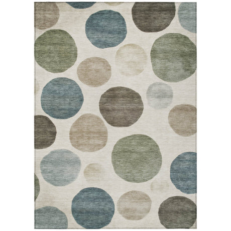 Addison Chantille ACN2062 Geometric Machine Made Transitional Ivory Rug
