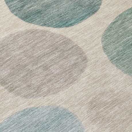 Addison Chantille ACN2062 Geometric Machine Made Transitional Teal Rug