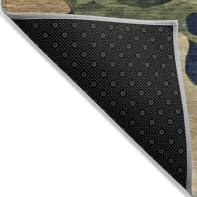 Addison Chantille ACN2063 Abstract Machine Made Transitional Navy Rug