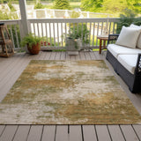 Addison Chantille ACN2064 Abstract Machine Made Transitional Copper Rug