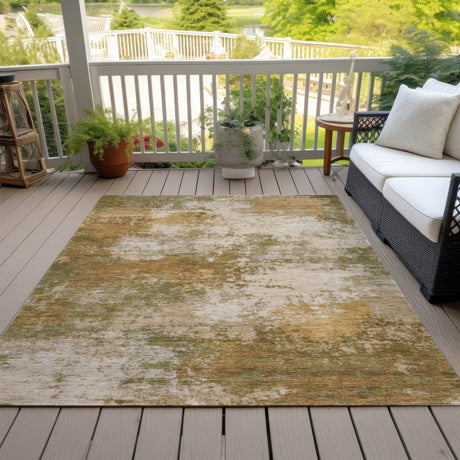 Addison Chantille ACN2064 Abstract Machine Made Transitional Copper Rug