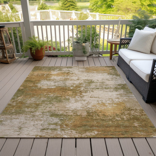 Addison Chantille ACN2064 Abstract Machine Made Transitional Copper Rug