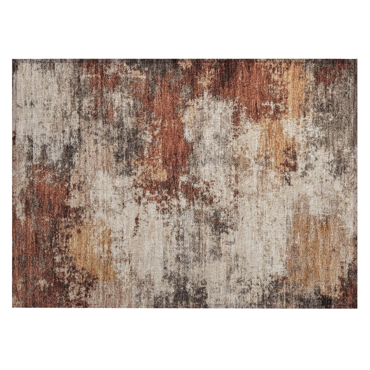 Addison Chantille ACN2064 Abstract Machine Made Transitional Paprika Rug