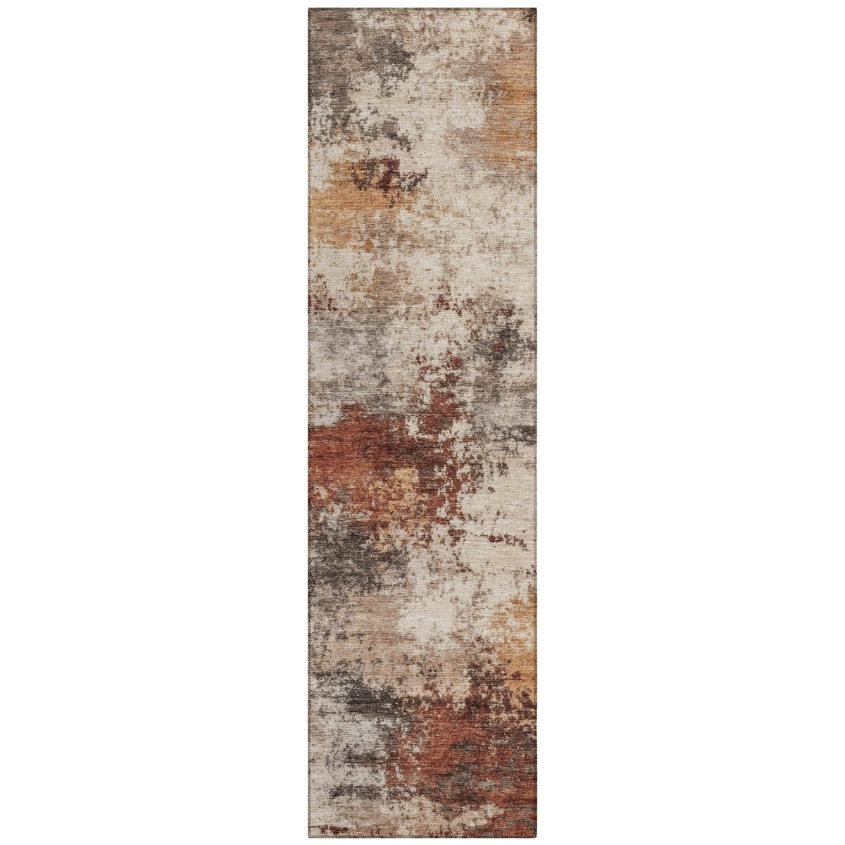 Addison Chantille ACN2064 Abstract Machine Made Transitional Paprika Rug