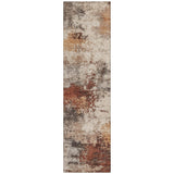 Addison Chantille ACN2064 Abstract Machine Made Transitional Paprika Rug