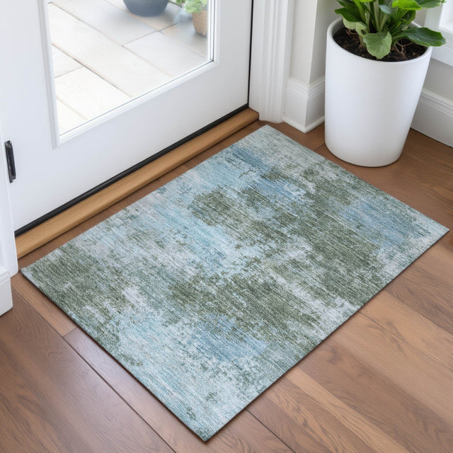 Addison Chantille ACN2065 Abstract Machine Made Transitional Sage Rug