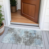 Addison Chantille ACN2065 Abstract Machine Made Transitional Taupe Rug