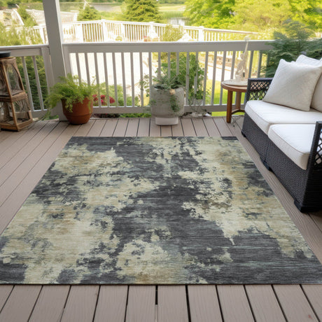 Addison Chantille ACN2066 Abstract Machine Made Transitional Gray Rug