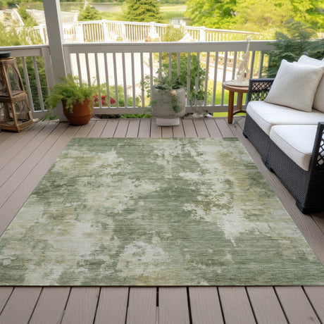 Addison Chantille ACN2066 Abstract Machine Made Transitional Sage Rug