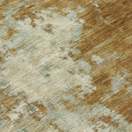 Addison Chantille ACN2066 Abstract Machine Made Transitional Terracotta Rug