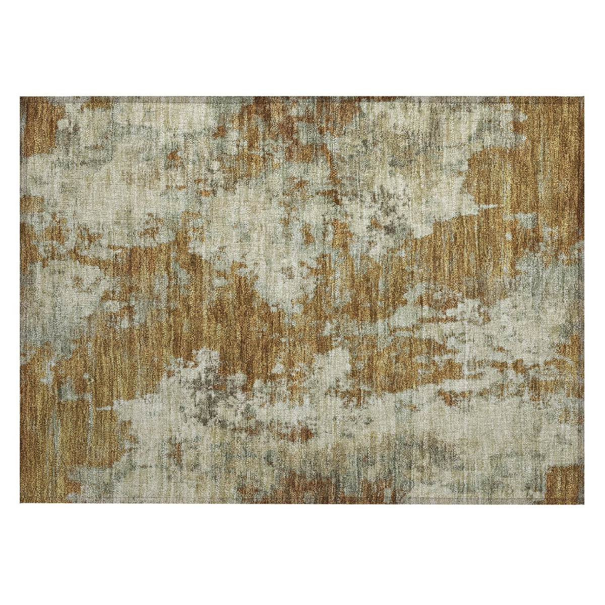 Addison Chantille ACN2066 Abstract Machine Made Transitional Terracotta Rug