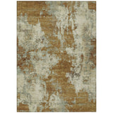 Addison Chantille ACN2066 Abstract Machine Made Transitional Terracotta Rug