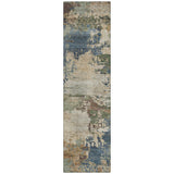 Addison Chantille ACN2067 Abstract Machine Made Transitional Blue Rug