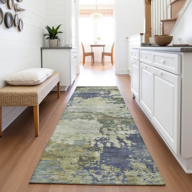 Addison Chantille ACN2067 Abstract Machine Made Transitional Purple Rug