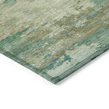 Addison Chantille ACN2067 Abstract Machine Made Transitional Teal Rug