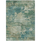Addison Chantille ACN2067 Abstract Machine Made Transitional Teal Rug