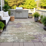 Addison Chantille ACN2068 Abstract Machine Made Transitional Beige Rug