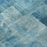 Addison Chantille ACN2069 Abstract Machine Made Transitional Blue Rug