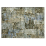 Addison Chantille ACN2069 Abstract Machine Made Transitional Green Rug