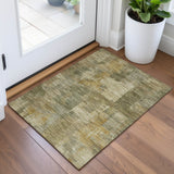Addison Chantille ACN2069 Abstract Machine Made Transitional Khaki Rug