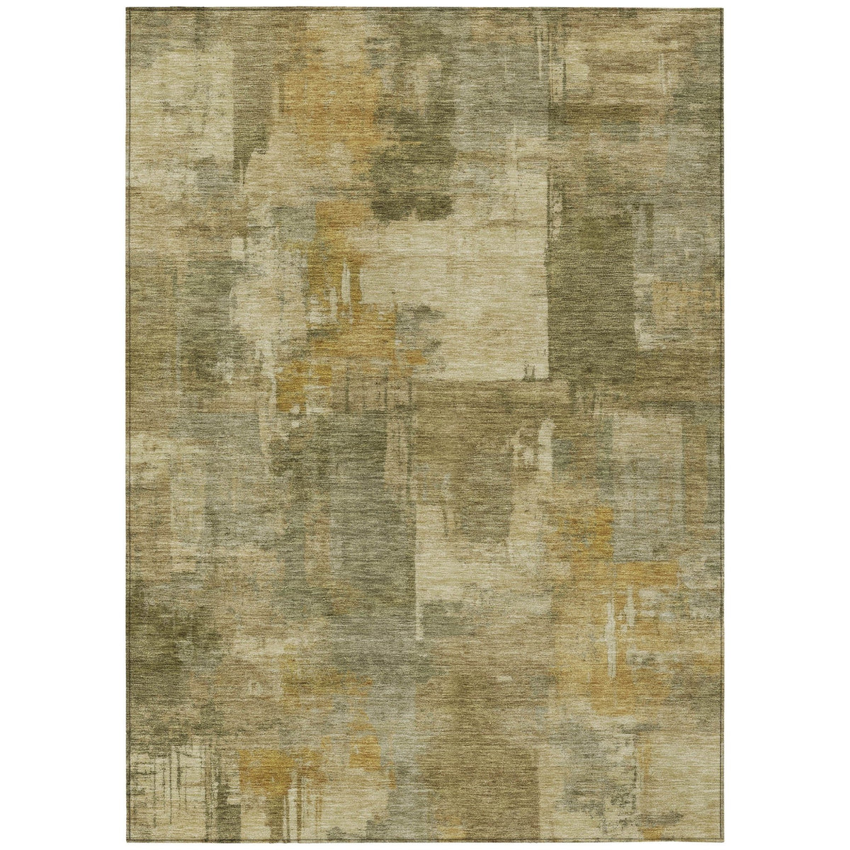 Addison Chantille ACN2069 Abstract Machine Made Transitional Khaki Rug