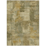 Addison Chantille ACN2069 Abstract Machine Made Transitional Khaki Rug