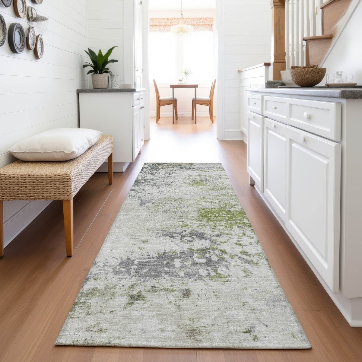 Addison Chantille ACN2070 Abstract Machine Made Transitional Linen Rug