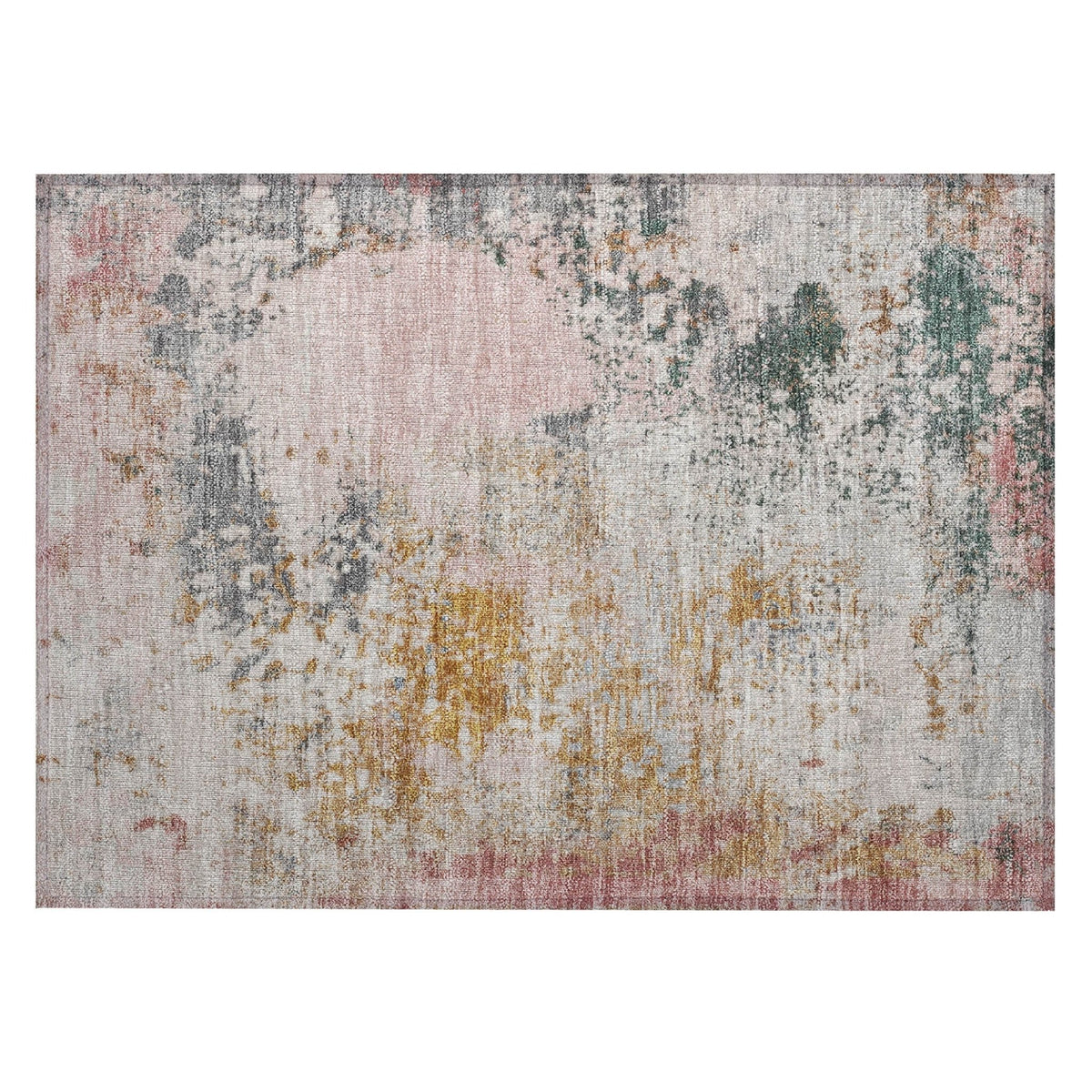 Addison Chantille ACN2070 Abstract Machine Made Transitional Pink Rug