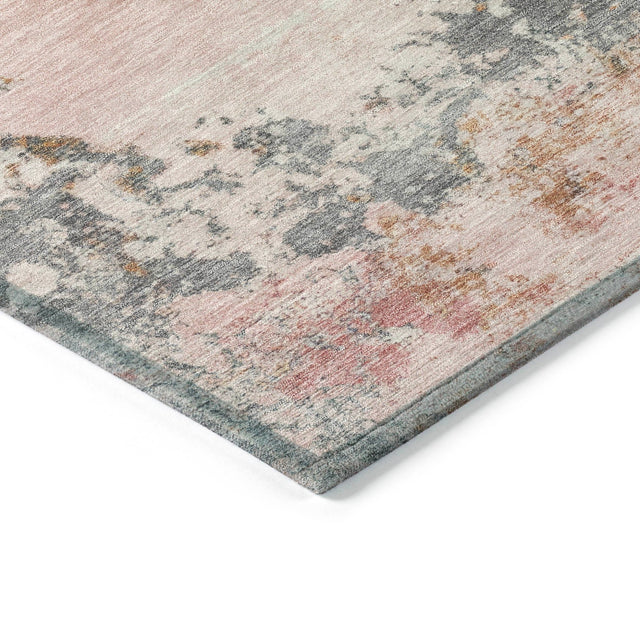 Addison Chantille ACN2070 Abstract Machine Made Transitional Pink Rug