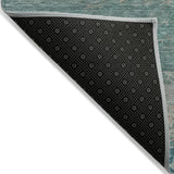 Addison Chantille ACN2071 Abstract Machine Made Transitional Aqua Rug